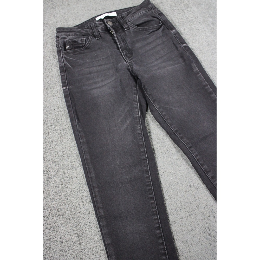 KanCan for Maurices Womens Skinny Jeans Faded Black Denim Size 24 Style 111823
